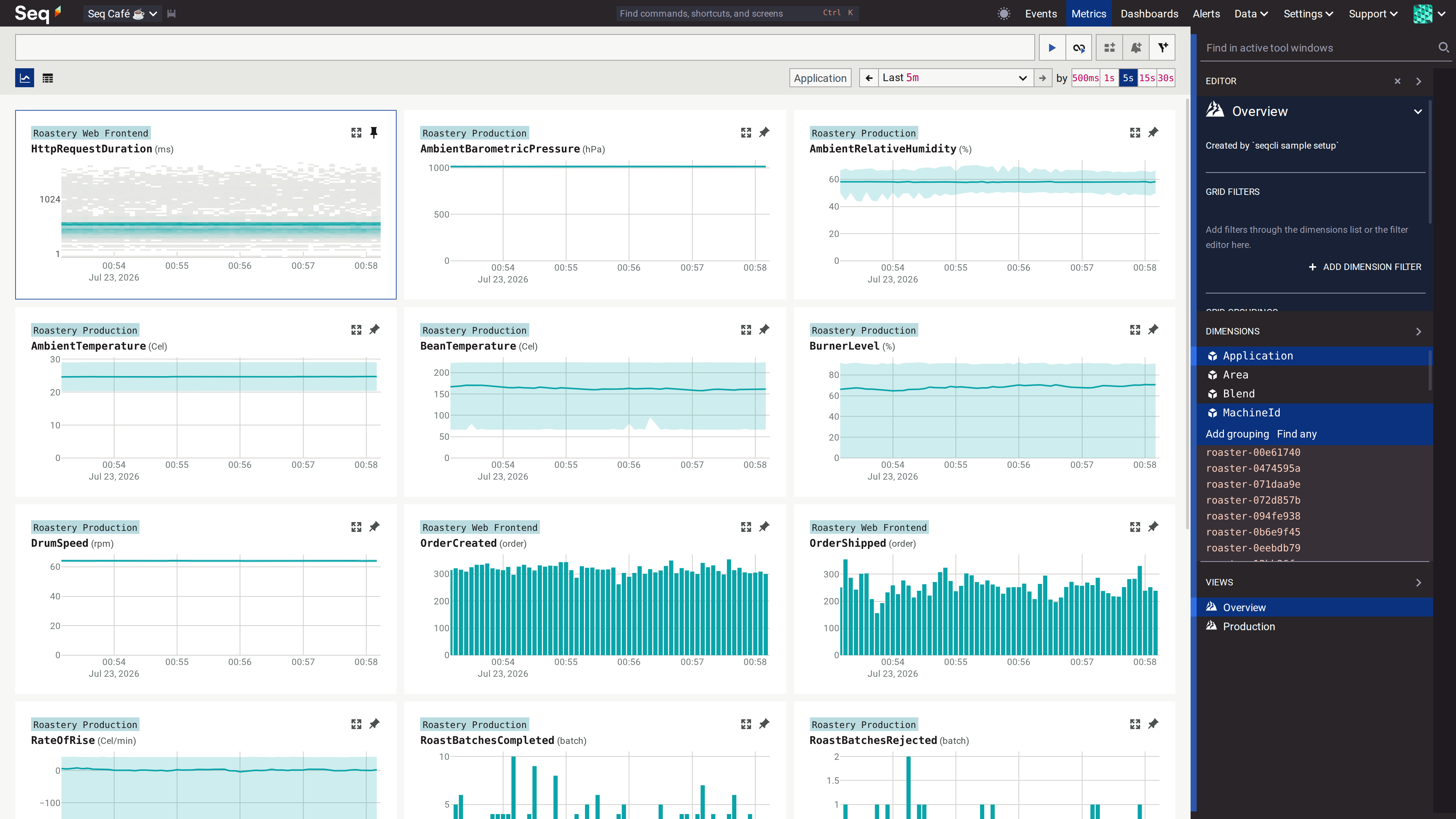 Seq Metrics Screenshot
